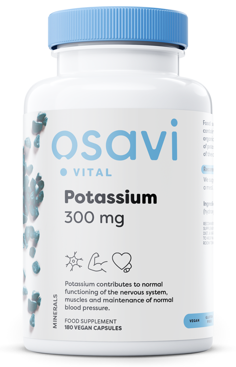 Osavi Potassium, 300mg - 180 vegan caps - Vitamins & Minerals at MySupplementShop by Osavi