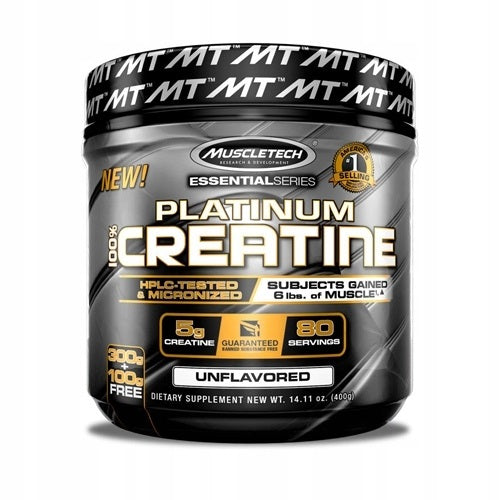 MuscleTech Platinum 100% Creatine 400g - Default Title - Creatine Powder at MySupplementShop by Muscletech