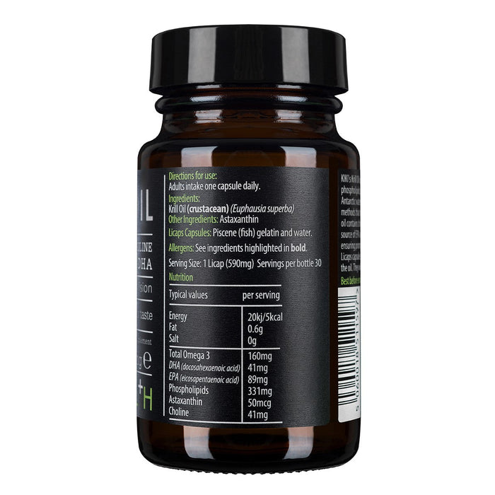 Kiki Health Krill Oil 30 Licaps - Omegas, EFAs, CLA, Oils at MySupplementShop by KIKI Health