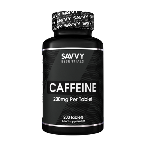 Savvy Essentials Caffeine 200mg - 200 Tablets - Caffeine Supplement at MySupplementShop by Savvy Nutrition